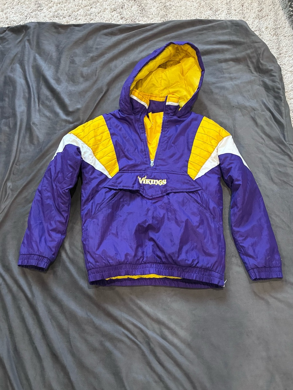 VIKINGS STARTER - Purple and Yellow Vikings Hooded Pullover